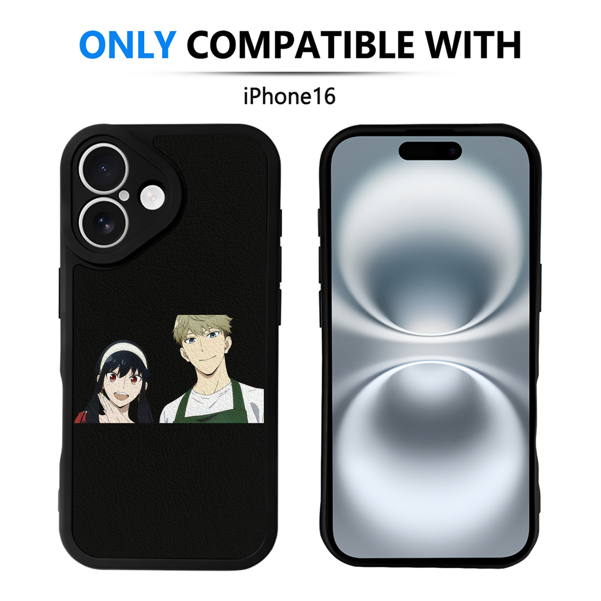（画像用） SPY×FAMILY间谍家家酒 【iPhone 16シリーズ対応】シリコンスマホケース（レザー調） 材質：シリコン